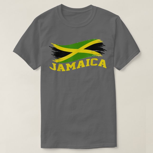 T-shirt Drapeau jamaïcain Jamaïque C'est dans mon coeur Ho (Design devant)