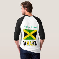 Drapeau Jamaïcain Jamaïque Personnalisation Verte 