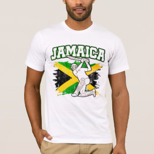 T-shirt Drapeau jamaïcain vintage cricket