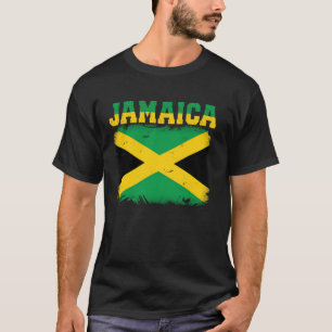 T-shirt Drapeau Jamaïcain Vintage Jamaïque Souvenir Amour
