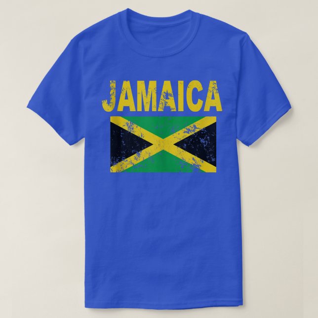 T-shirt Drapeau Jamaïque Cool Drapeaux jamaïcains Hommes F (Design devant)