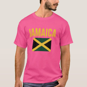 T-shirt Drapeau Jamaïque Cool Drapeaux jamaïcains Jamaïque