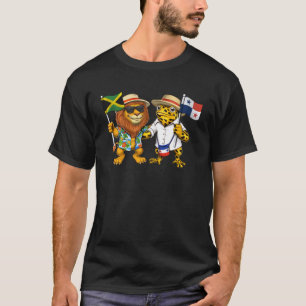 T-shirt Drapeau Jamaïque Panama Racines Jamaïcaines Patrim