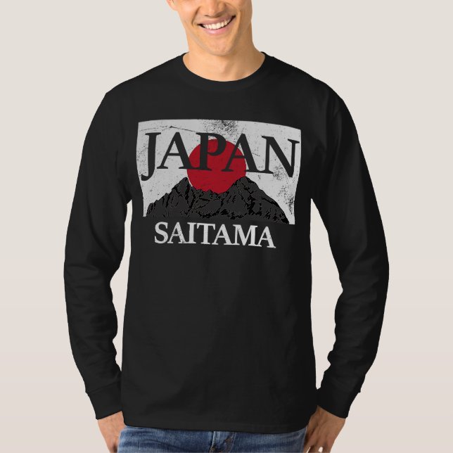 T-shirt Drapeau Japon Saitama Fuji San (Devant)