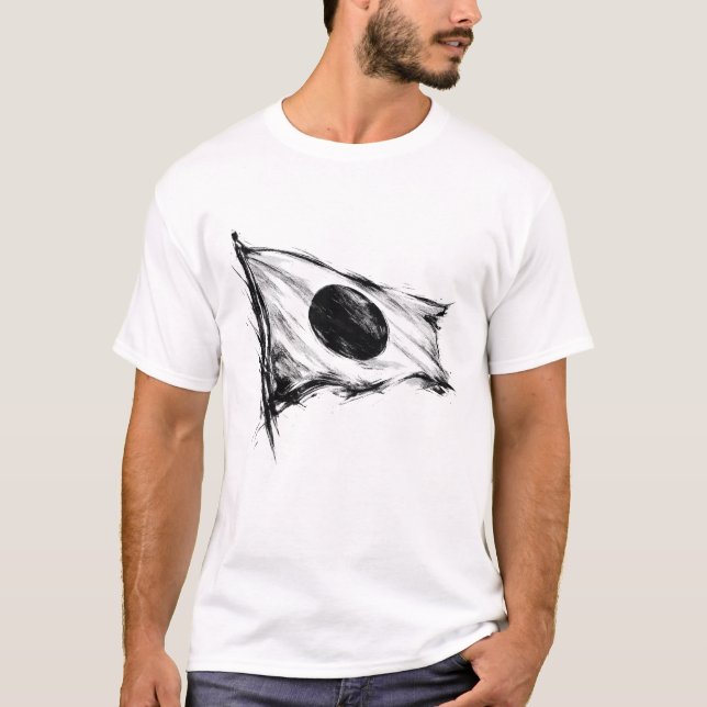 T-shirt Drapeau Japonais (Devant)