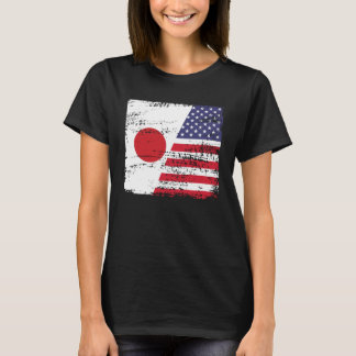 T-shirt Drapeau japonais américain