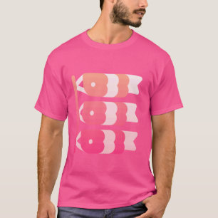 T-shirt Drapeau japonais Carpe Koi Kanji Koinobori