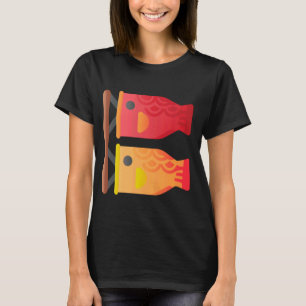 T-shirt Drapeau japonais Carpe Koi Kanji Koinobori 3