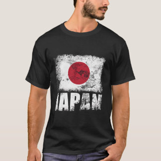 T-shirt Drapeau japonais Jaune Drapeau