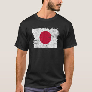 T-shirt Drapeau japonais Soutien à l'amitié Peace Vinta