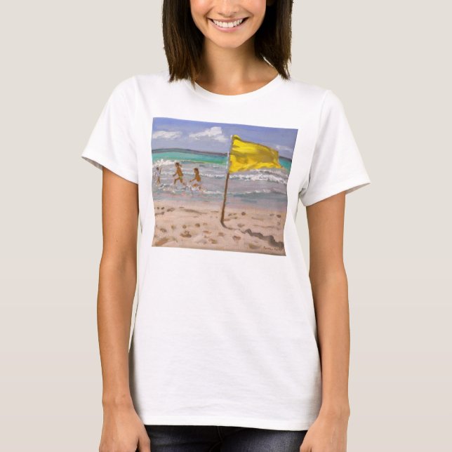 T-shirt Drapeau jaune Barbade 2010 (Devant)