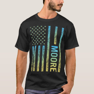 T-shirt Drapeau jaune bleu - Moore