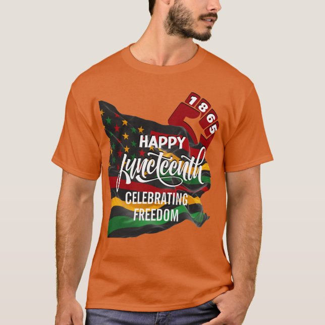 T-shirt Drapeau JUNETEENTH 1865 (Devant)