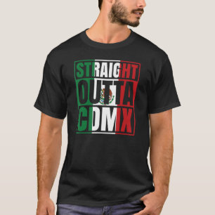 T-shirt Drapeau juste à côté CDMX Mexique DF Ciudad Mexica