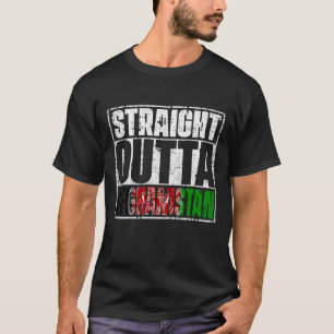T-shirt Drapeau Juste À Côté De L'Afghanistan