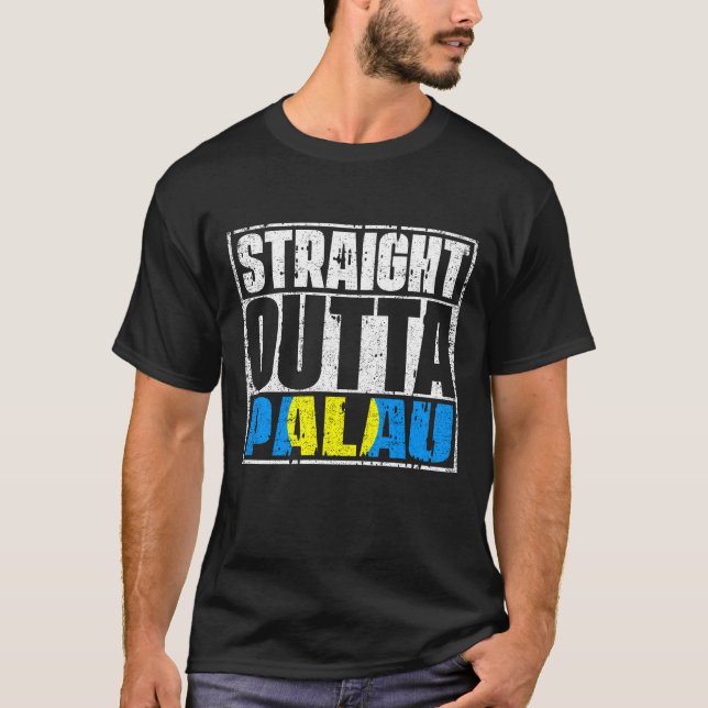 T-shirt Drapeau juste à côté de Palau (Devant)