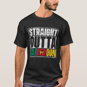T-shirt Drapeau Juste À Côté Du Cameroun