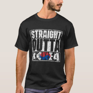 T-shirt Drapeau Juste En Dehors De Corée