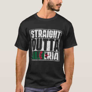 T-shirt Drapeau Juste En-Dehors De L'Algérie
