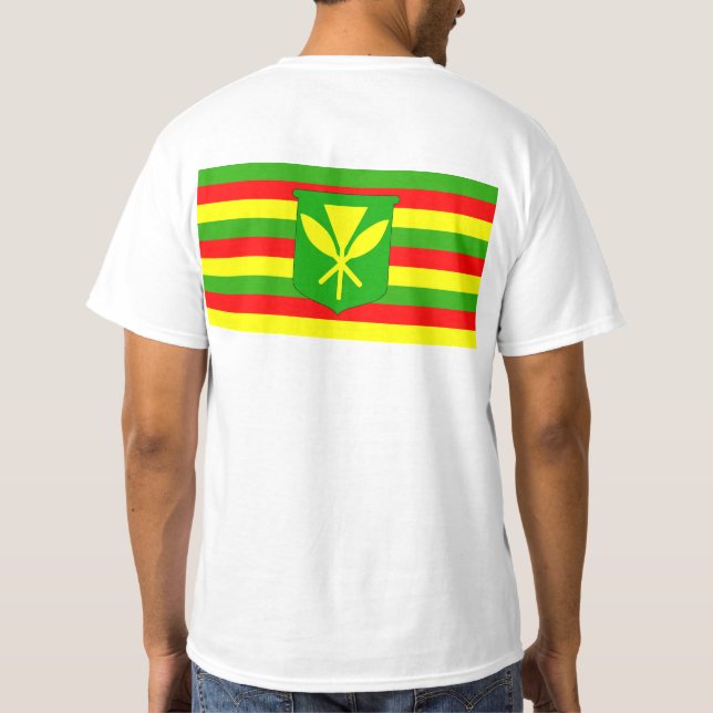 T-shirt Drapeau Kanaka Maoli (Dos)