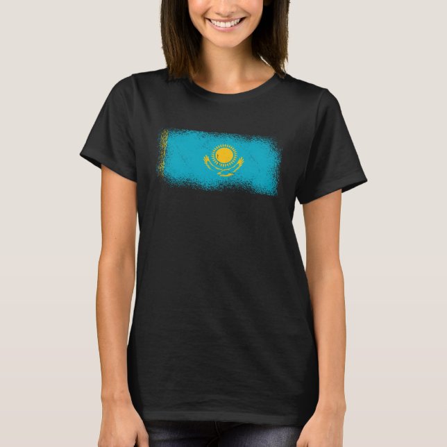 T-shirt Drapeau kazakh (Devant)