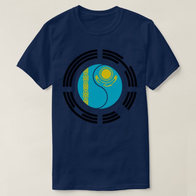 T-shirt Drapeau kazakh des Patriotes Coréens (Design devant)