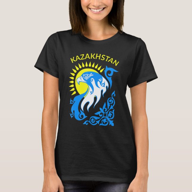 T-shirt Drapeau kazakh kazakh 11 (Devant)