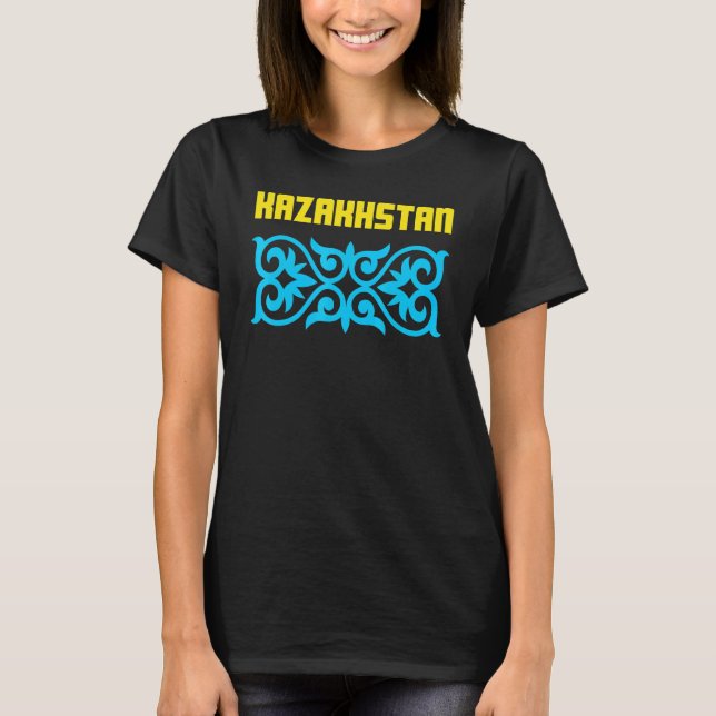 T-shirt Drapeau kazakh kazakh 16 (Devant)