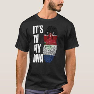 T-shirt Drapeau Kenyan Et Néerlandais Du Patrimoine De L'A