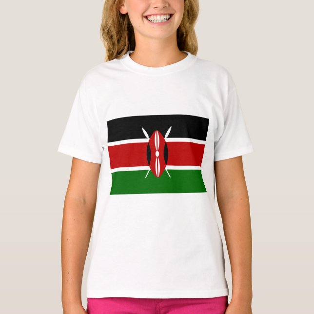 T-shirt Drapeau kényan (Kenya) (Devant)