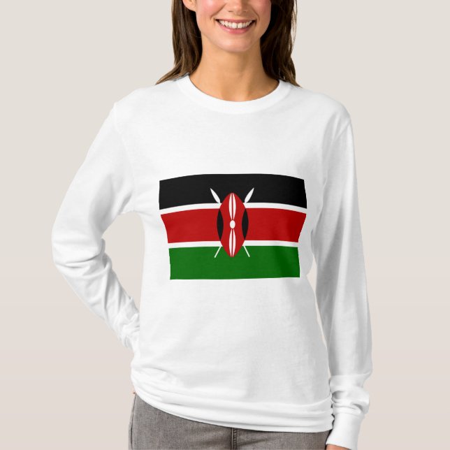 T-shirt Drapeau kényan (Kenya) (Devant)