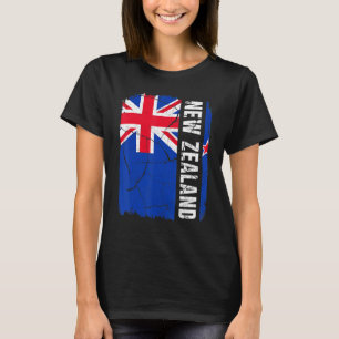 T-shirt Drapeau Kiwi vintage Nouvelle-Zélande Fierté Racin