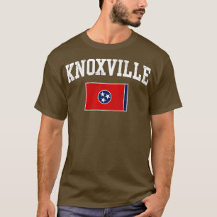 T-shirt Drapeau Knoxville Tennessee Vintage désorganisé