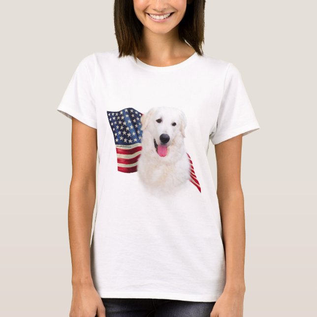 T-shirt Drapeau Kuvasz (Devant)