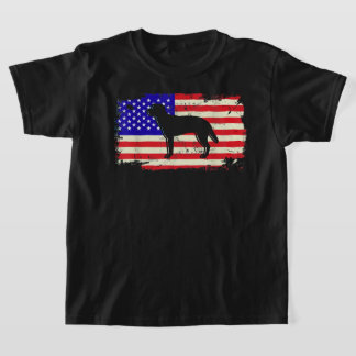T-shirt Drapeau Labrador Américain Amoureux des chiens Ret