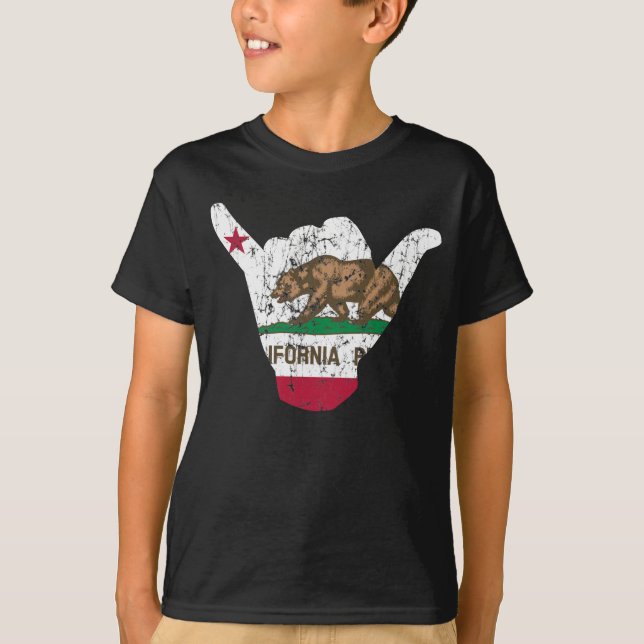 T-shirt Drapeau lâche de la Californie de coup (Devant)