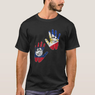 T-shirt Drapeau Laotien Laotien Philippines Philippin Mixt