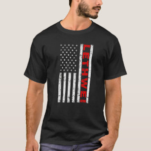 T-shirt Drapeau Lethwei Fighter USA Boxe birmane Lethwei