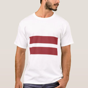 T-shirt Drapeau Lettonie