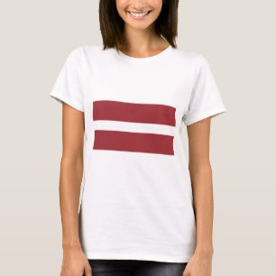 T-shirt Drapeau Lettonie