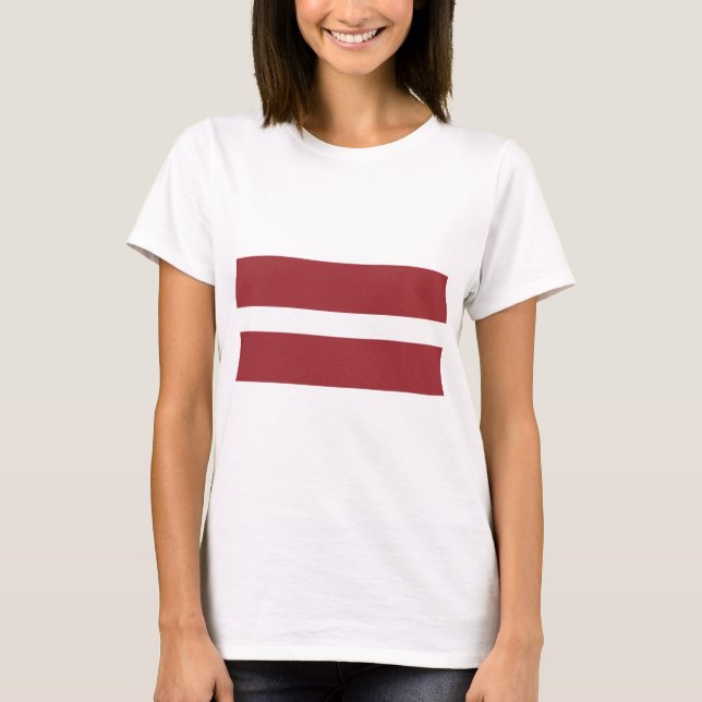 T-shirt Drapeau Lettonie (Devant)
