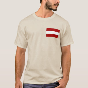 T-shirt Drapeau Lettonie
