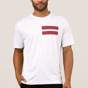 T-shirt Drapeau Lettonie