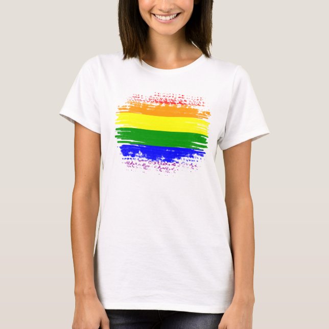 T-shirt Drapeau LGBT (Devant)