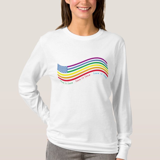 T-shirt Drapeau LGBT (Devant)