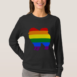 T-shirt Drapeau Lgbt en arc-en-ciel Pomeranian 122
