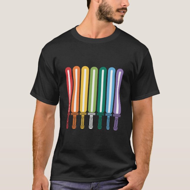 T-shirt Drapeau LGBT Fierté gay  (Devant)