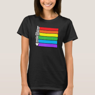 T-shirt Drapeau Lgbt Humain Droits de l'Homme Gay Lesbienn