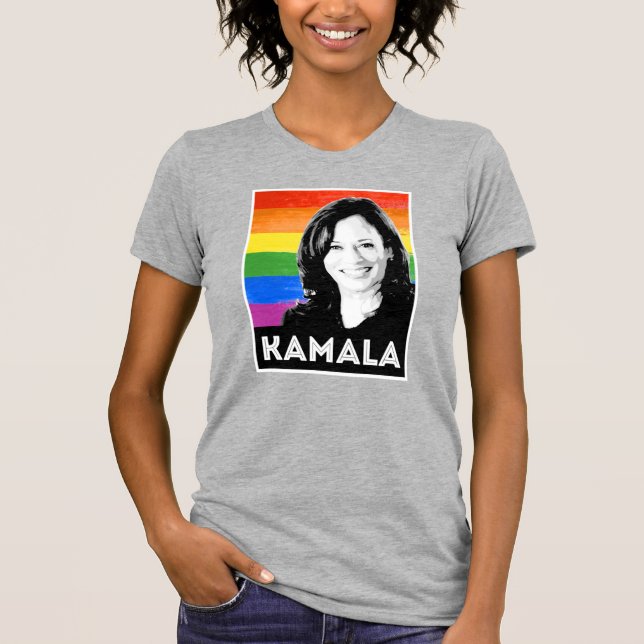 T-shirt Drapeau LGBT - KAMALA HARRIS 2020 (Devant)