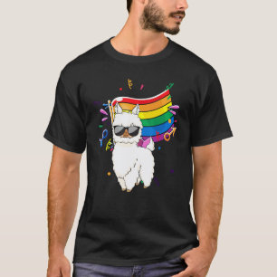 T-shirt Drapeau Lgbt Lama Gay Lesbienne Résister Spécial B
